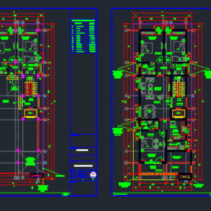 Apartment house plan 30 x 80