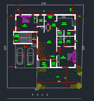 House Plan 45 x 40 Image