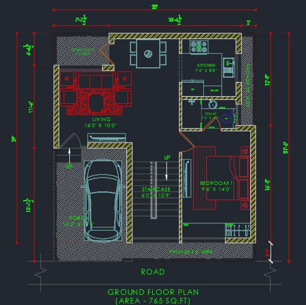 DUPLEX HOUSE PLAN 30 x 30 | EAST FACING HOUSE PLAN | - Engineering Concepts