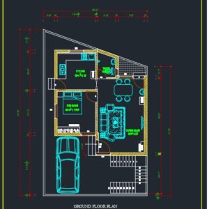 SMALL HOUSE PLAN 28 x 40 | NORTH FACING |