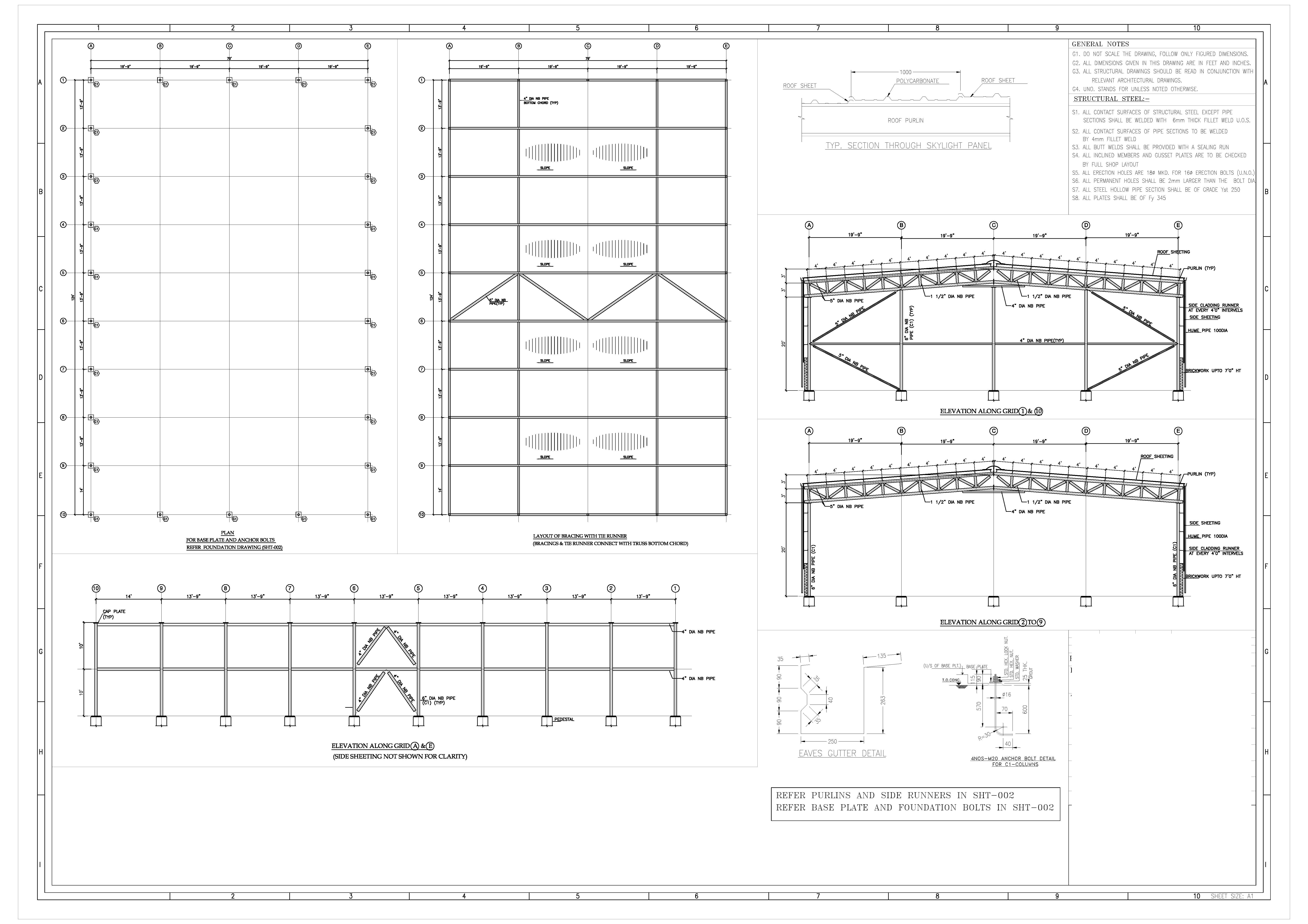 STEEL SHED DRAWING