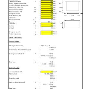 DESIGN OF PRECAST COVER SLAB