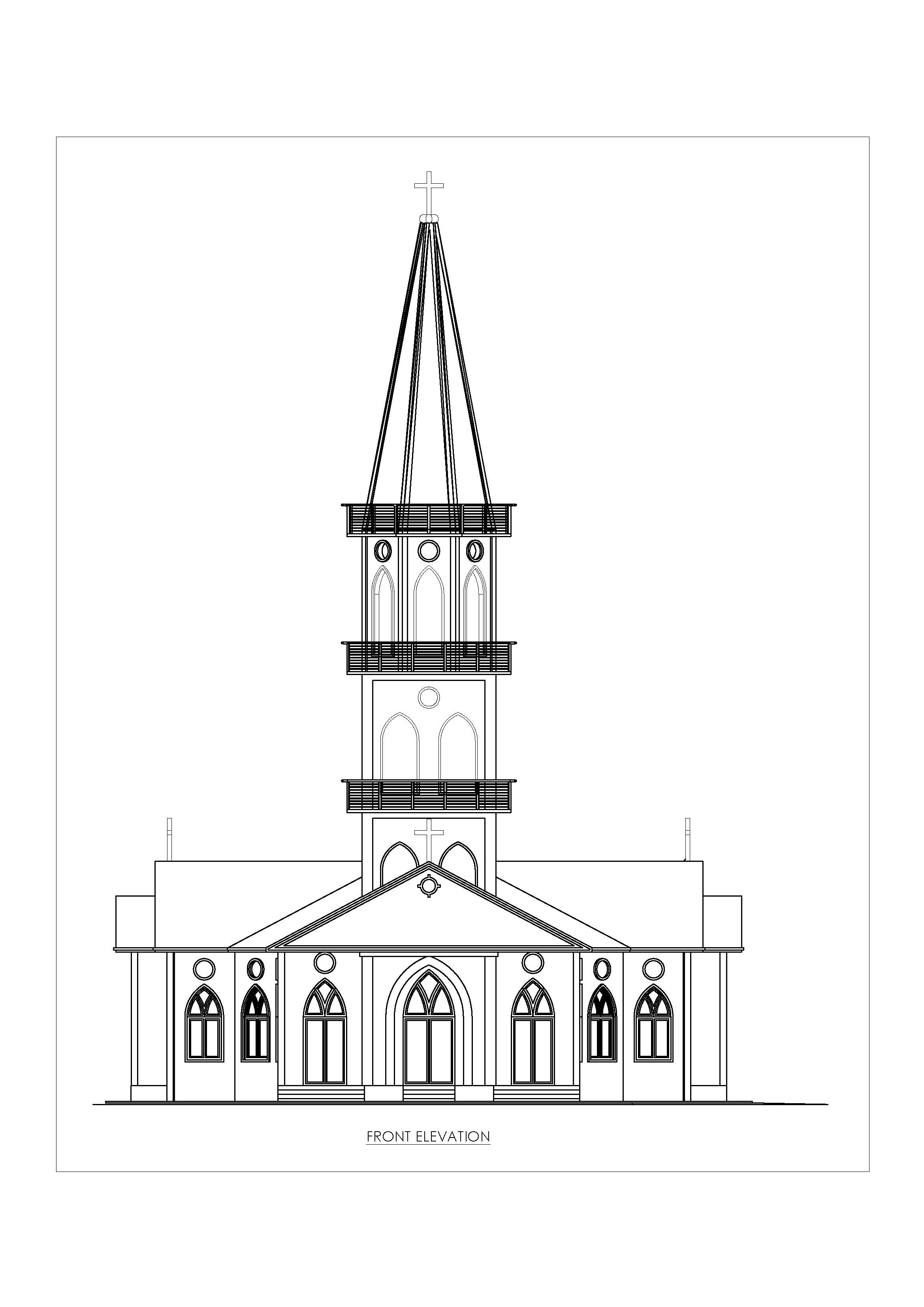 Church Design Drawing - Engineering Concepts