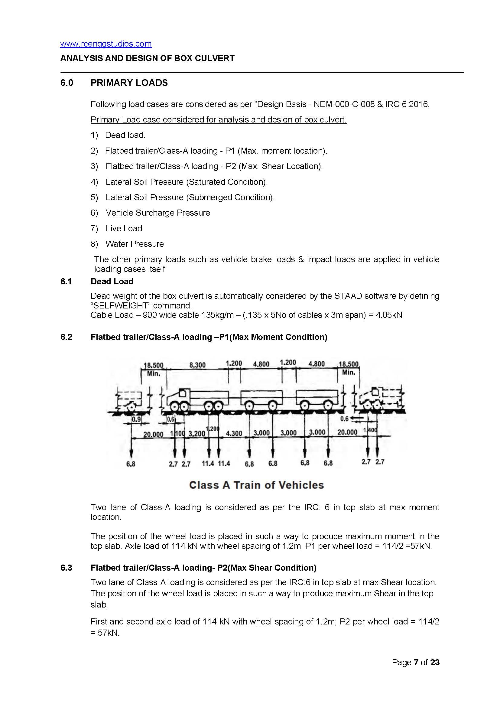 Box Culvert Design