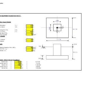 Design of Electrical Equipment Foundation