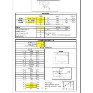BRACING CONNECTION WITH GUSSET PLATE AS PER AISC