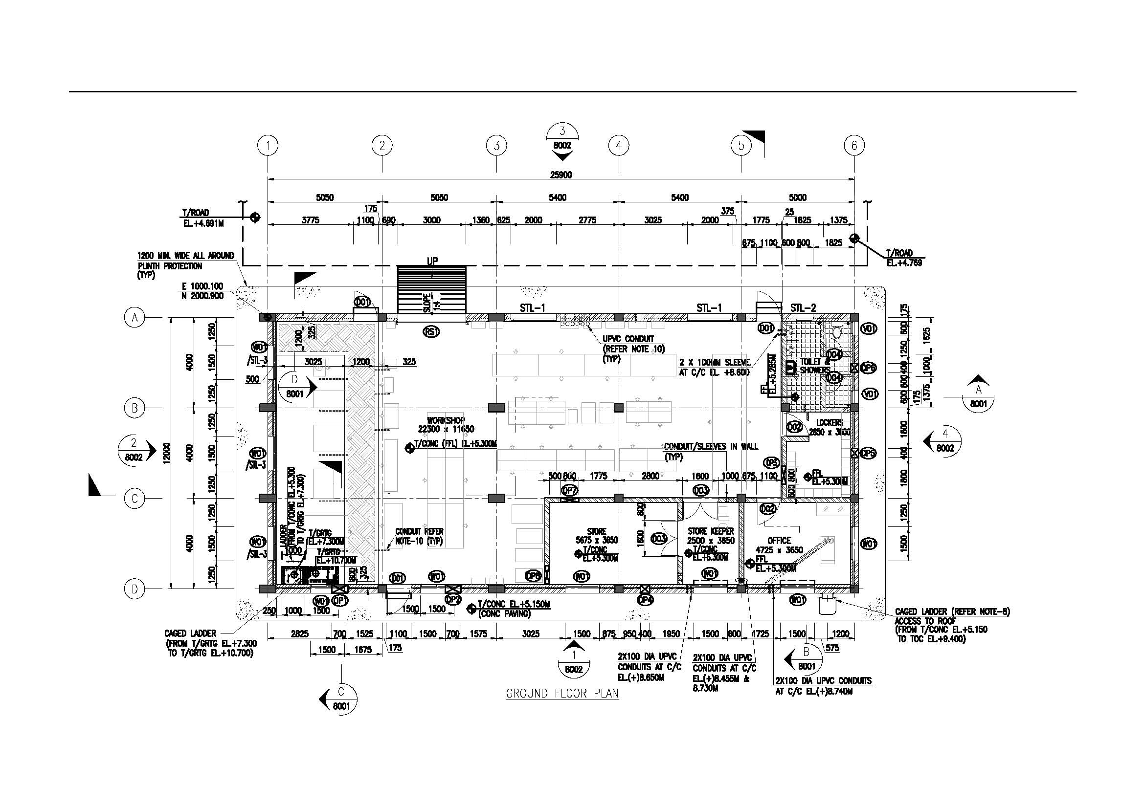 Workshop Building Architectural Layout