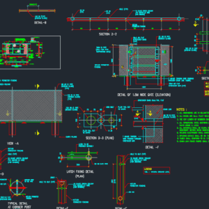 Fencing and Gate Standard Drawing