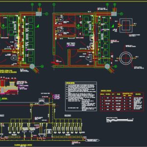 Plumbing layout and Detail Drawing - Admin Building