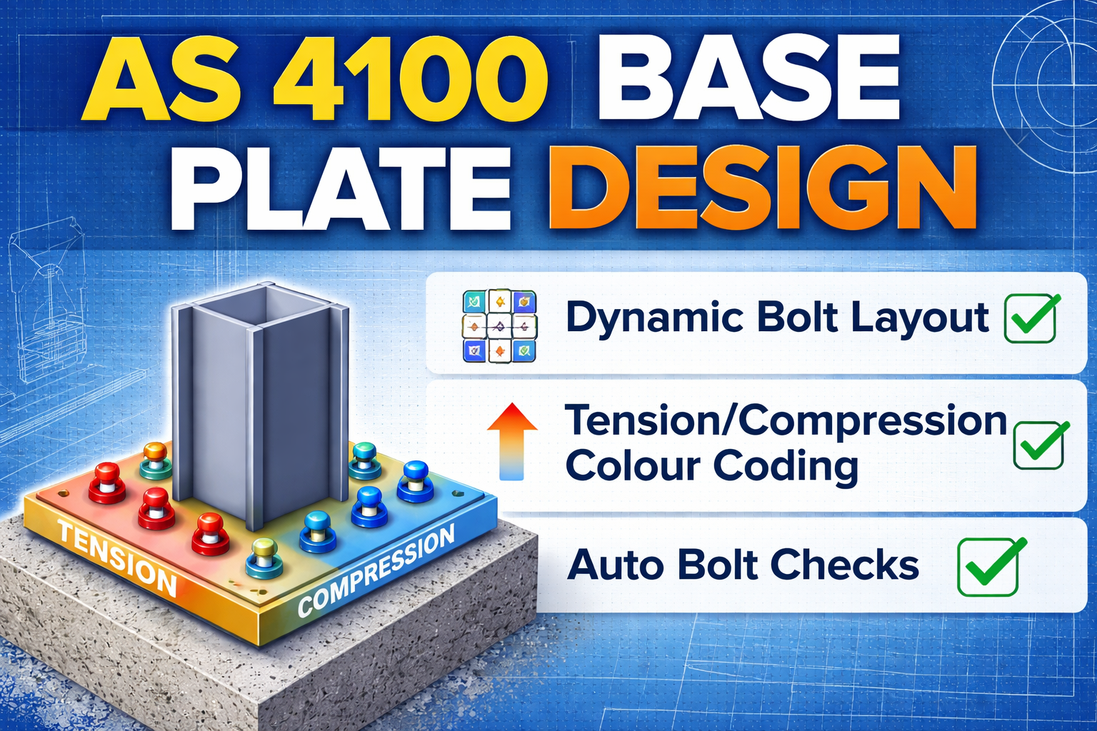 Base Plate Design Calculation AS 4100