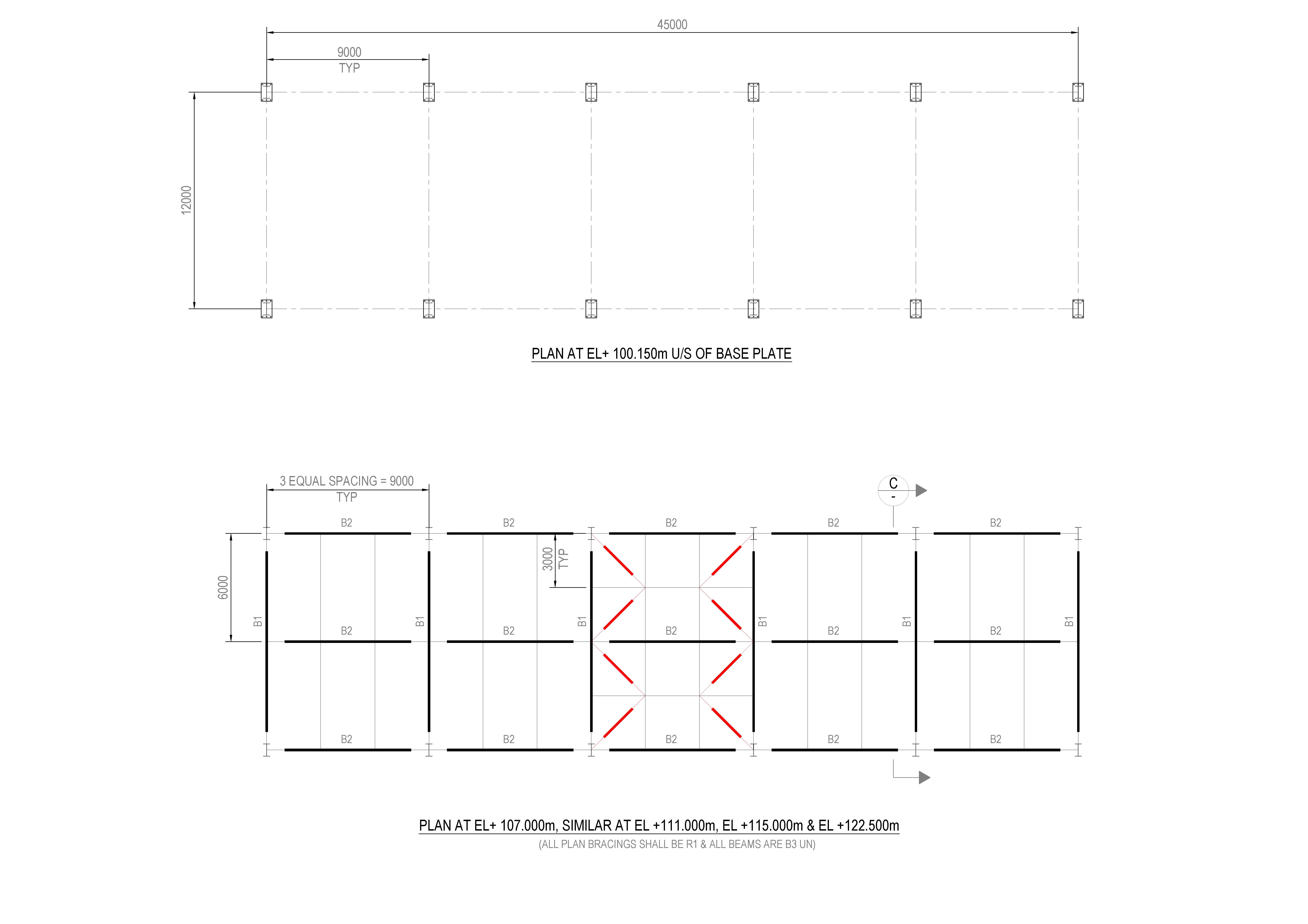 Pipe Rack GA Drawing Layout